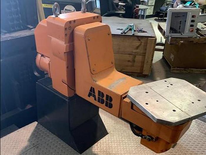 Used ABB IRB 1600-5/1.45 DUAL ARM ROBOTIC CELL WITH ABB TYPE MTC 750 POSITIONER AND IRC5 CONTROLLERS