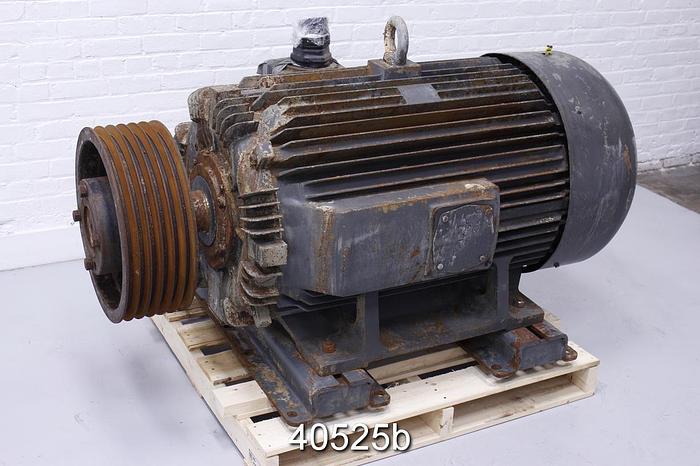 Used Toshiba 200 HP AC Motor, 460 Volt, 890 Rpm #40525