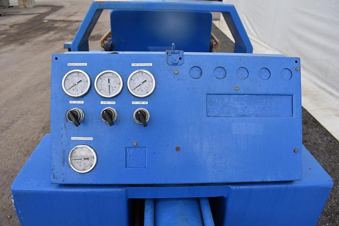 Used 10 CU. FT. (EXPANDABLE) MET-CHEM FILTER PRESS - 800 MM - C.G.R. - WITH PLATE SHIFTER  (#9881)