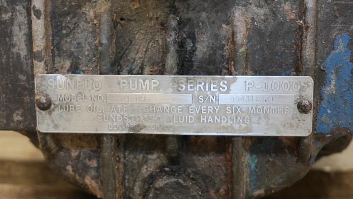 Used Sunflow P1-DSB Pump #44483