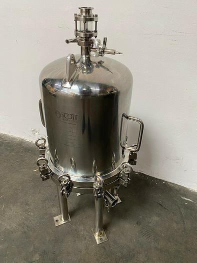 Used Scott Laboratories Stainless Steel Lenticular Filter Housing 87 PSI @ 140 °C