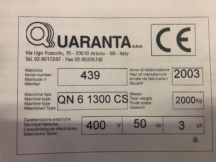 Used Quaranta Glass Washing/Drying Machine