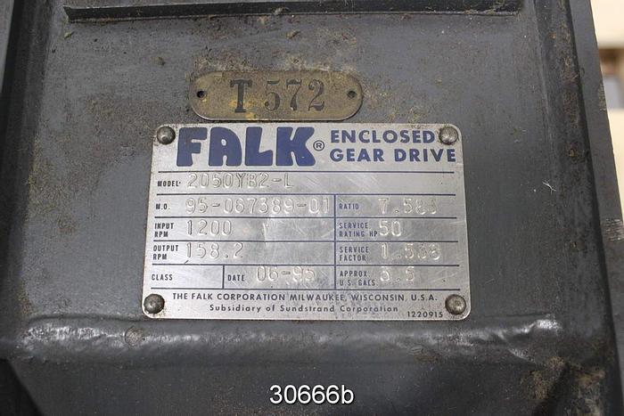 Used Falk 2050YB2-L Enclosed Gear Drive Ratio 7.583/1 #30666