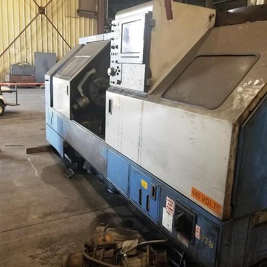 Used Mazak CNC Lathe, Model QT 35N-U 20" Swing, 15.7 SOC, 60" B/C, 3000 rpm, 30 hp, Mazatrol T32-2, ID17619