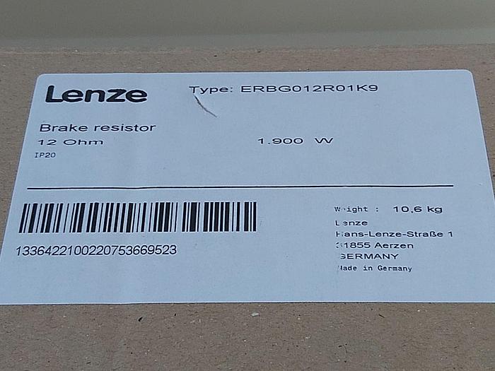 Bremswiderstand, original verpackt, ERBG012R01K9 Lenze neu