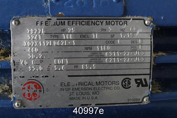 Used Black Clawson UV 100 Motor Shovel Mount & Motor #40997