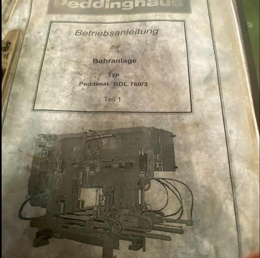 Used 2001 Peddinghaus BDL760/3 with Meba 400DG-700 Saw/Drill Line