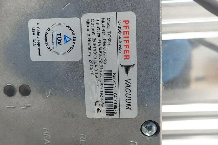 Used Pfeiffer TMH 261-250-040 3P Agilent G2571-80210 Vacuum Pump w/ Controller TC 600