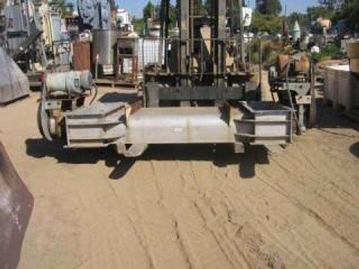 Used Bin, Bin Bottom, 4 Screw, 9" x 7', S/st, 1 HP, 2-way, #S732587