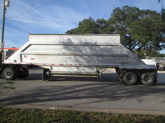 Used 2014 Travis S102 Aluminum Bottom Dump Trailer