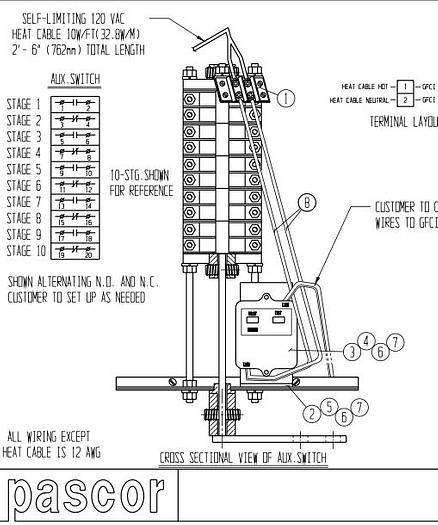 Pascor 240KV Manual Switch - VERTICAL BREAK, 3 PHASE