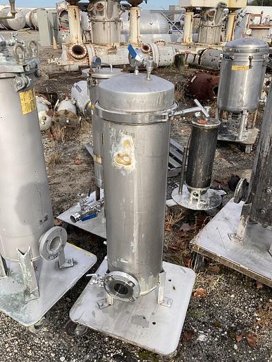 Used Used (12) 36" cartridge stainless steel filter.