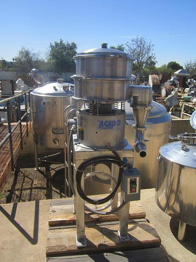 Used Screen, Sweco, 18", Single Deck, S/st, 1/4 HP #C739496