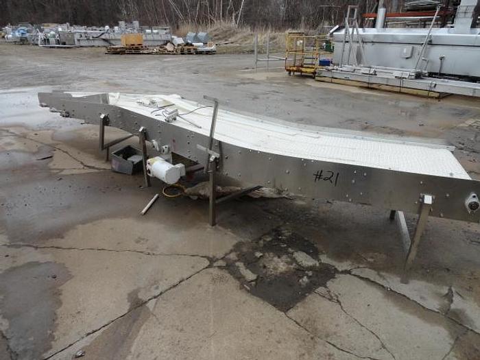 Used Conveyor; 3 Lane S-Turn; 10"W x 18'L
