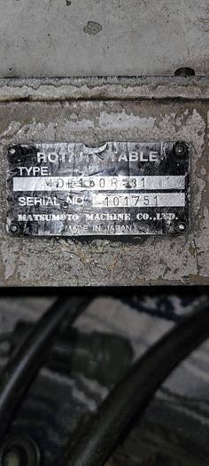 Used MATSUMOTO ROTARY TABLE INDEXER, MDE 150R-31 16" diameter 17 &7pin connectors(206p)
