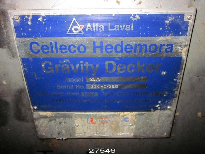 Used Celleco Hedemora 2575 Celleco Hedemora Cylinder Thickener, Polyester Shrink- Fit Cylinder Cover, Approximately 7' Diameter X 24' Long. #27546