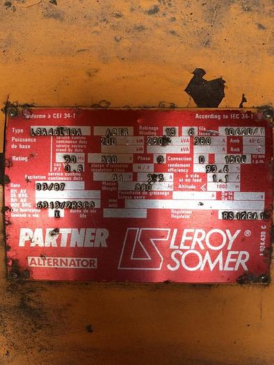 Usato GENERATORE 200KW-250KVA