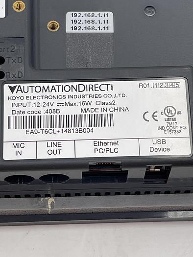 Used Automation Direct EA9-T6CL+14813B004