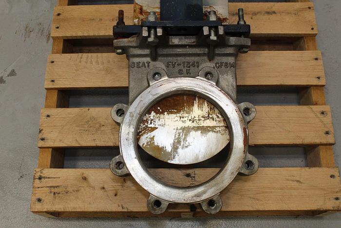 Used Fabri-Valve 8" Hand Operated Knife Gate Valve #44019