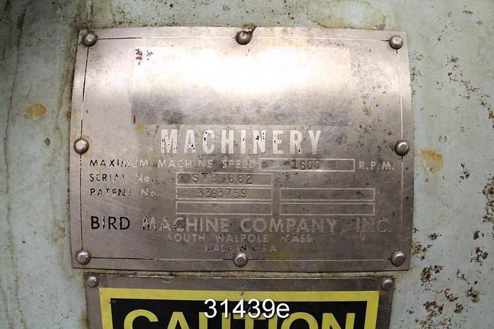 Used Bird 100 Barrier Pressure Screen #31439