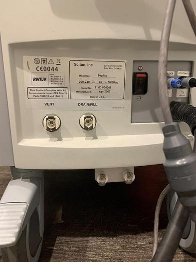 Used Sciton Profile w/ 2940, Profractional~Micro Laser Peel (2)YAG 1064 ~ BBL w/ ST