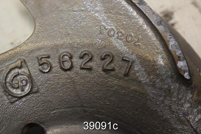 Used Goulds 3175 10x12x22 Pump Impeller, 4-Vane, No. 56227 #39091