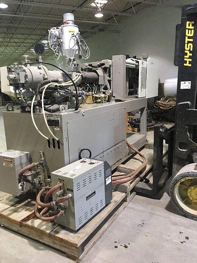 Used NISSEI NS60-9A INJECTION MOLDING MACHINE, 72 TON, NEW 2000