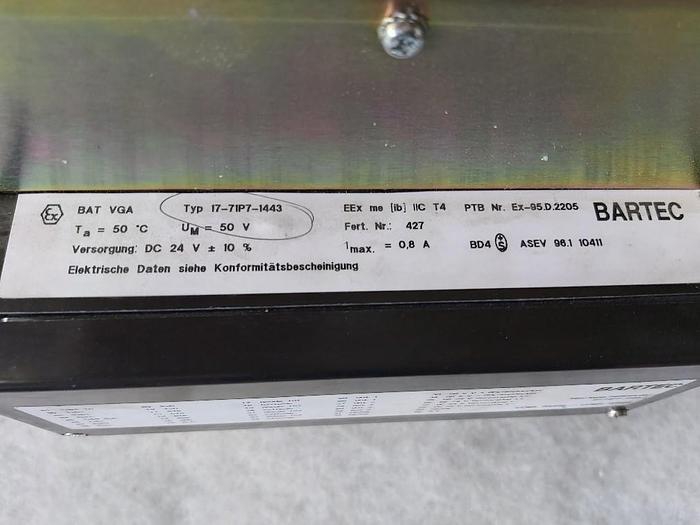 Bedienerschnittstelle BAT VGA, 17-71P7-1443, Bartec,  neu