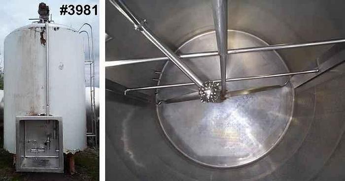 Used 2,500 GALLON CREPACO DOME TOP PRESSURE WALL PROCESSOR