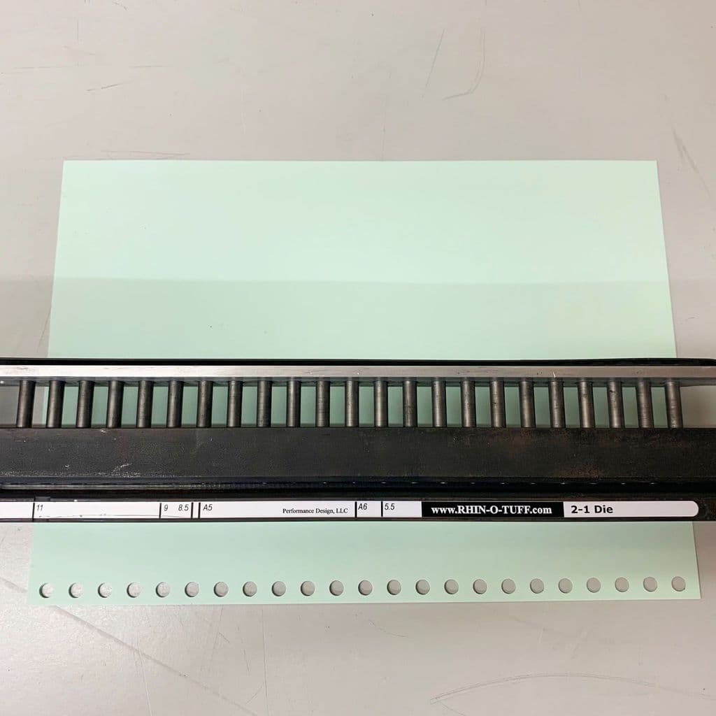 Used Pre-owned Rhino-tuff (Onyx) HD7700 2:1 Round-Hole Wire Binding Punch Tool