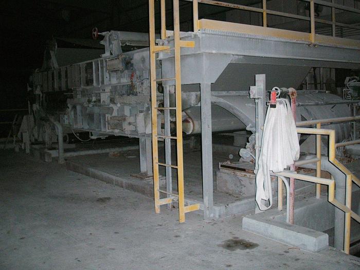 Used 2.1M (85") KVAERNER HYMAC 80MSL DEWATERING BELT PRESS