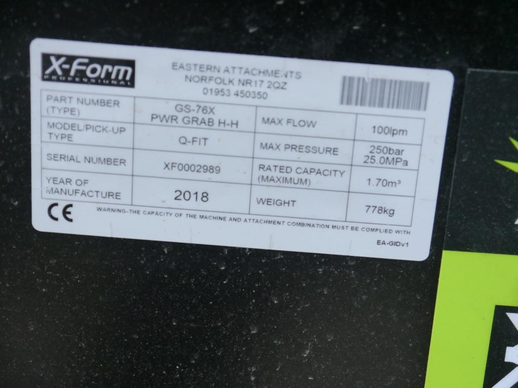 Used Eastern Attachments JCB Q-Fit Muck Grab