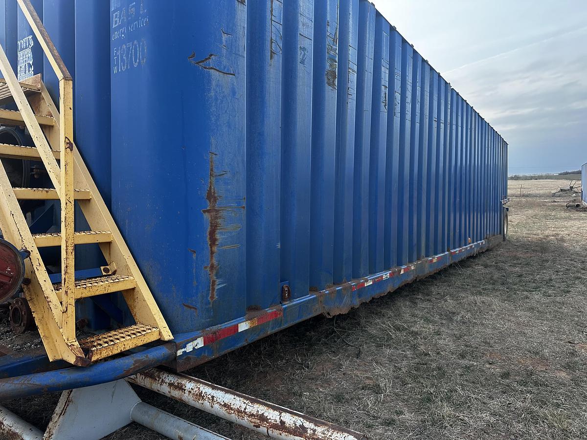 Used 500BBL Frac Tanks- 43x8.5x11, Corrugated Steel, V-bottom, Used Basic Refurb