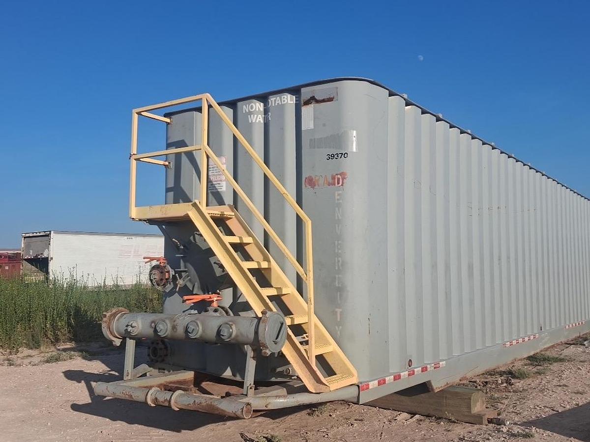 Used Dragon 500BBL Frac Tanks- 43x8.5x11, Corrugated Steel, V-bottom, Used Basic Refurb
