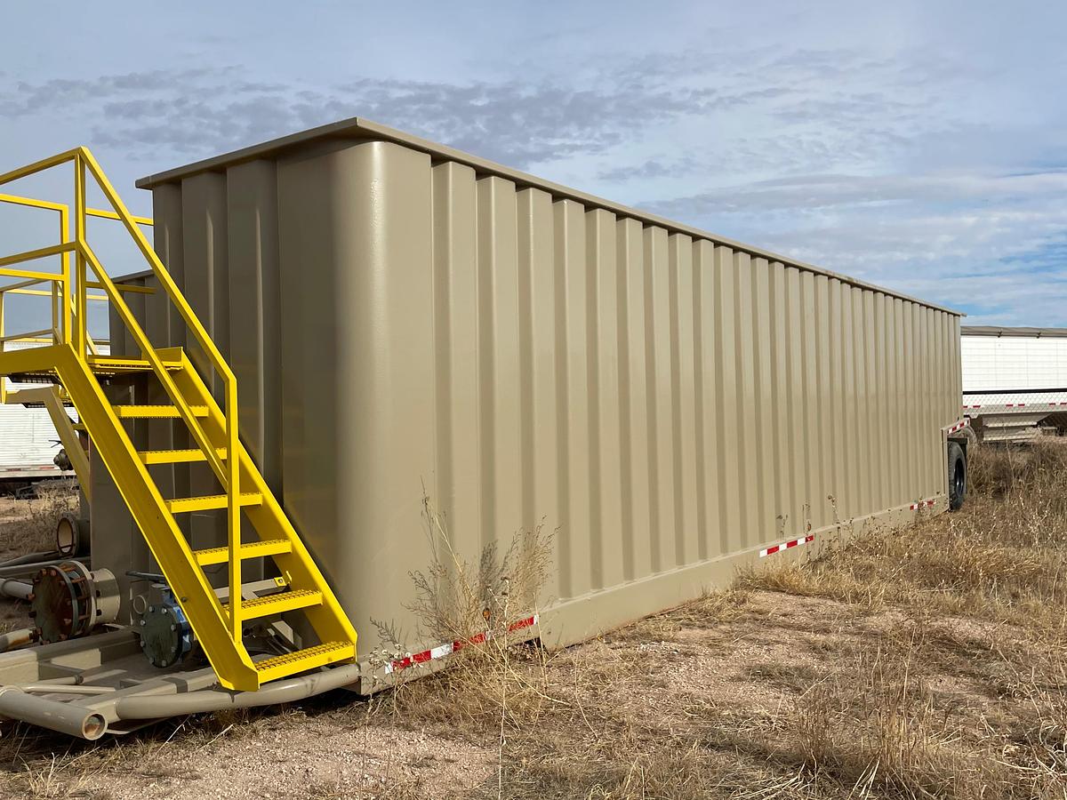 Used 500BBL Open Top Frac Tanks – Corrugated Steel, V-bottom, Full Refurb