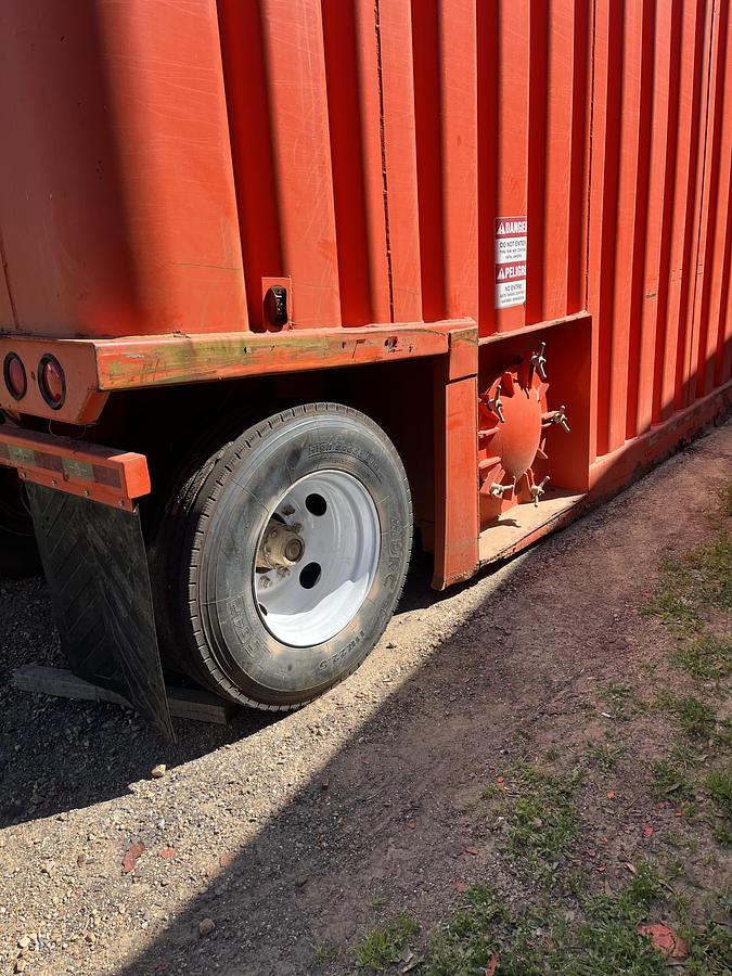 Used Dragon 500BBL Frac Tanks- 43x8.5x11, Corrugated Steel, V-bottom, Used Basic Refurb