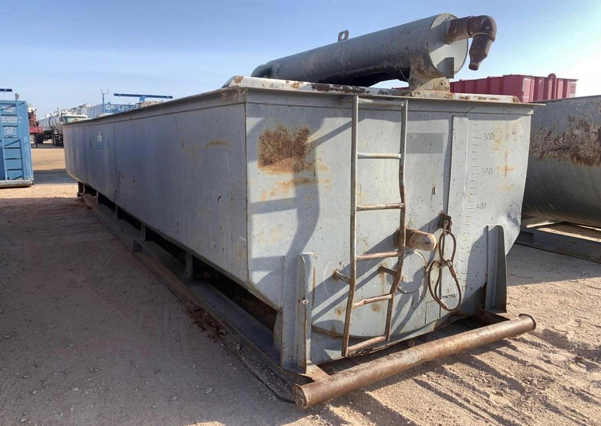Used 375BBL Open Top Tanks w/ Gas Busters – Skidded, Round Bottom, Used Basic Refurb