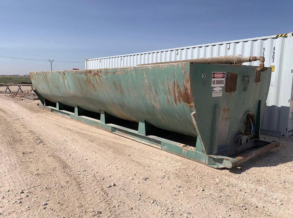 Used 500BBL Open Top Tanks – Skidded, Round Bottom, Used Basic Refurb