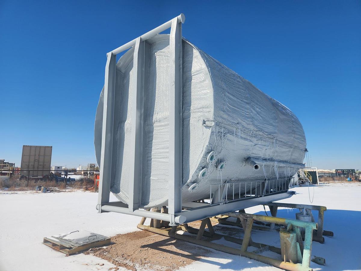 Refurbished 500BBL Insulated Skidded Vertical Storage Tank, Used Basic Refurb