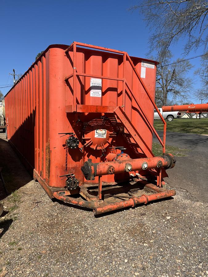 Used Dragon 500BBL Frac Tanks- 43x8.5x11, Corrugated Steel, V-bottom, Used Basic Refurb