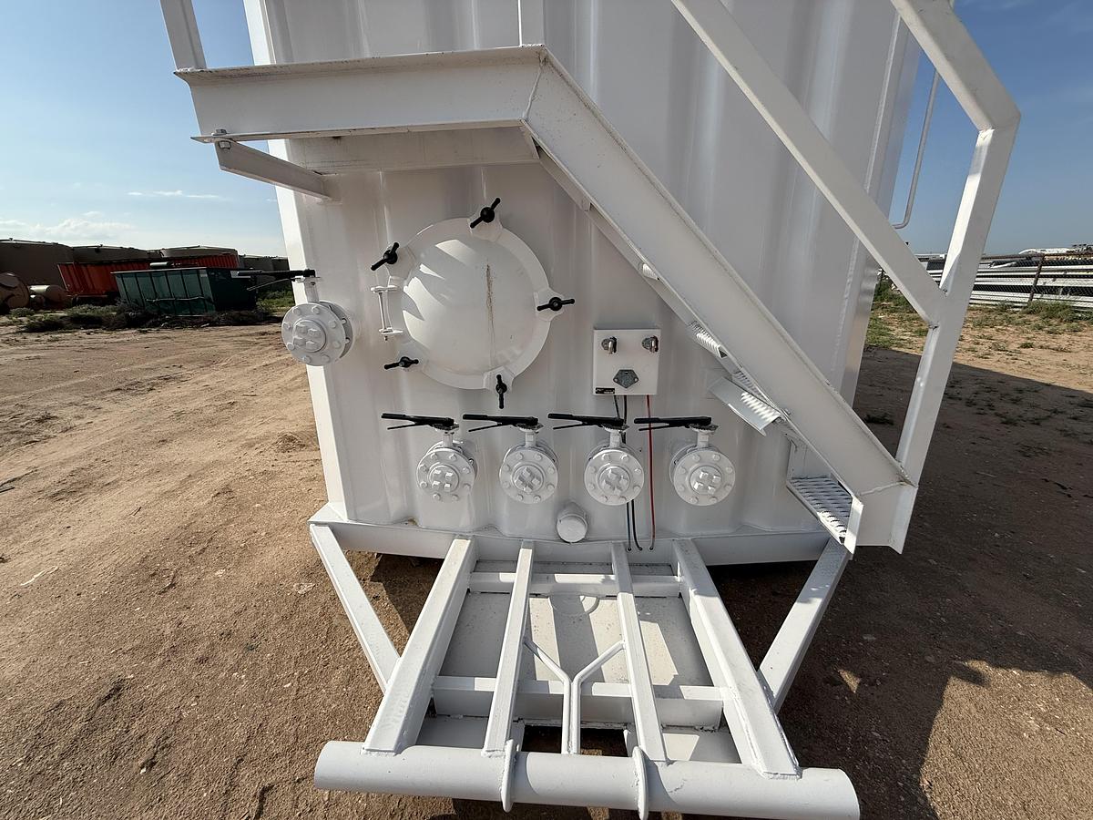 Refurbished 500BBL Frac Tanks- 43x8.5x11, Corrugated Steel, V-bottom, Full Refurb