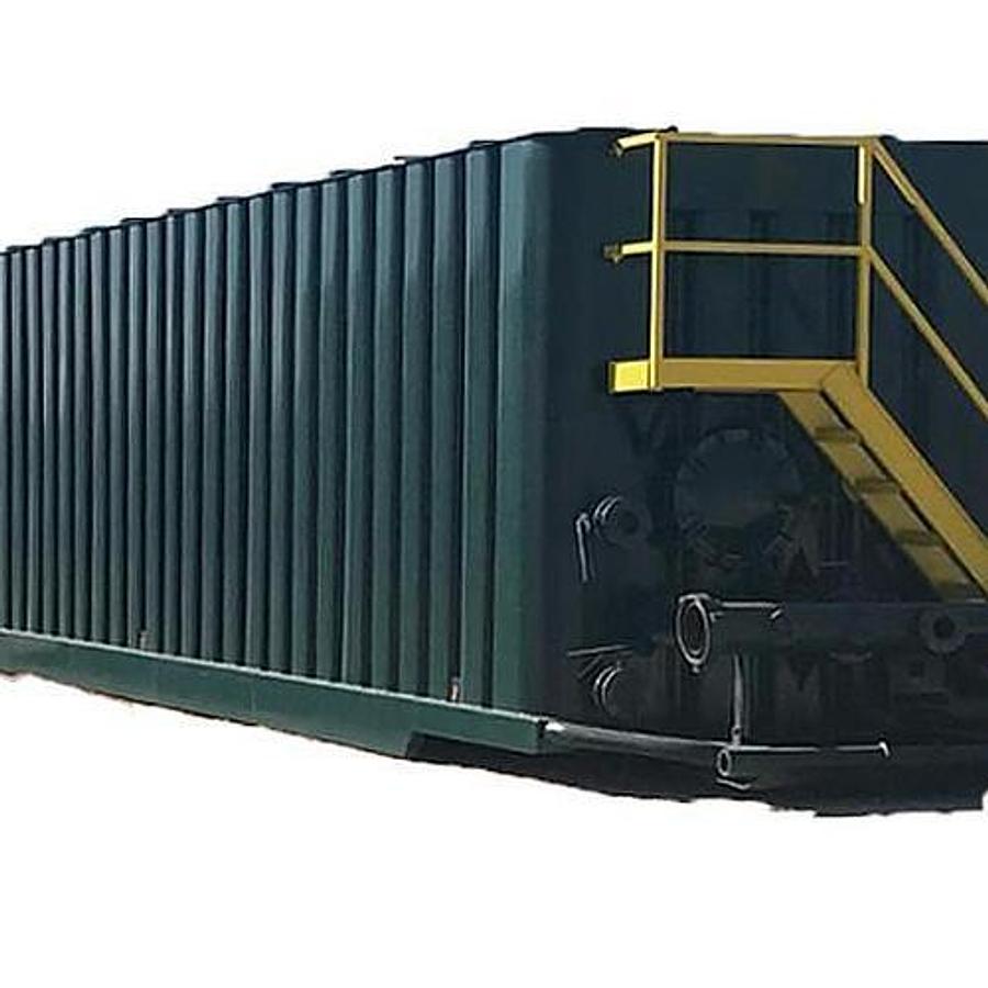 Used 500BBL Frac Tanks- 43x8.5x11, Corrugated Steel, V-bottom, Used Basic Refurb