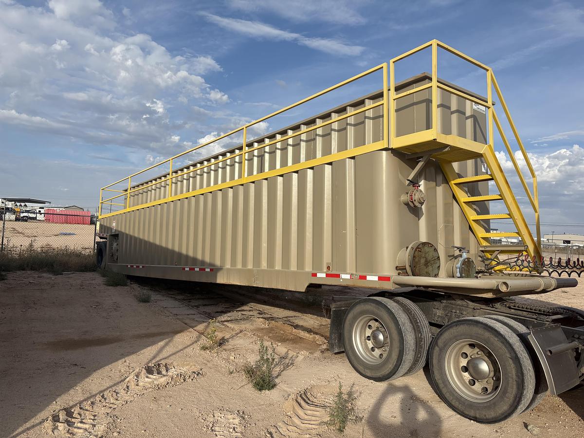 Used 500BBL Open Top Frac Tanks – Corrugated Steel, V-bottom, Full Refurb