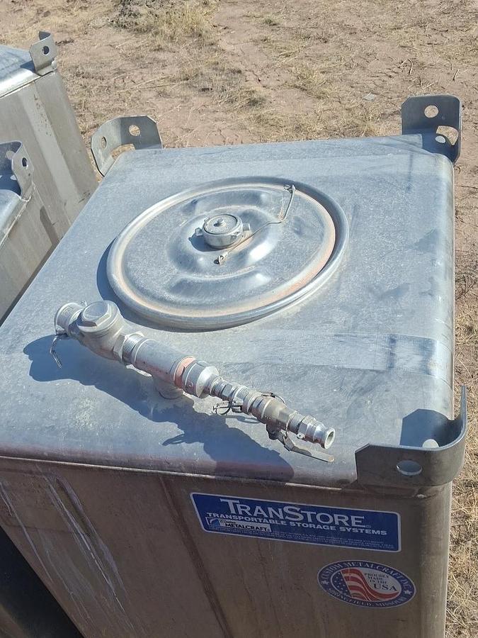 Used 2016 TranStore 550 Gallon Stainless Steel Totes