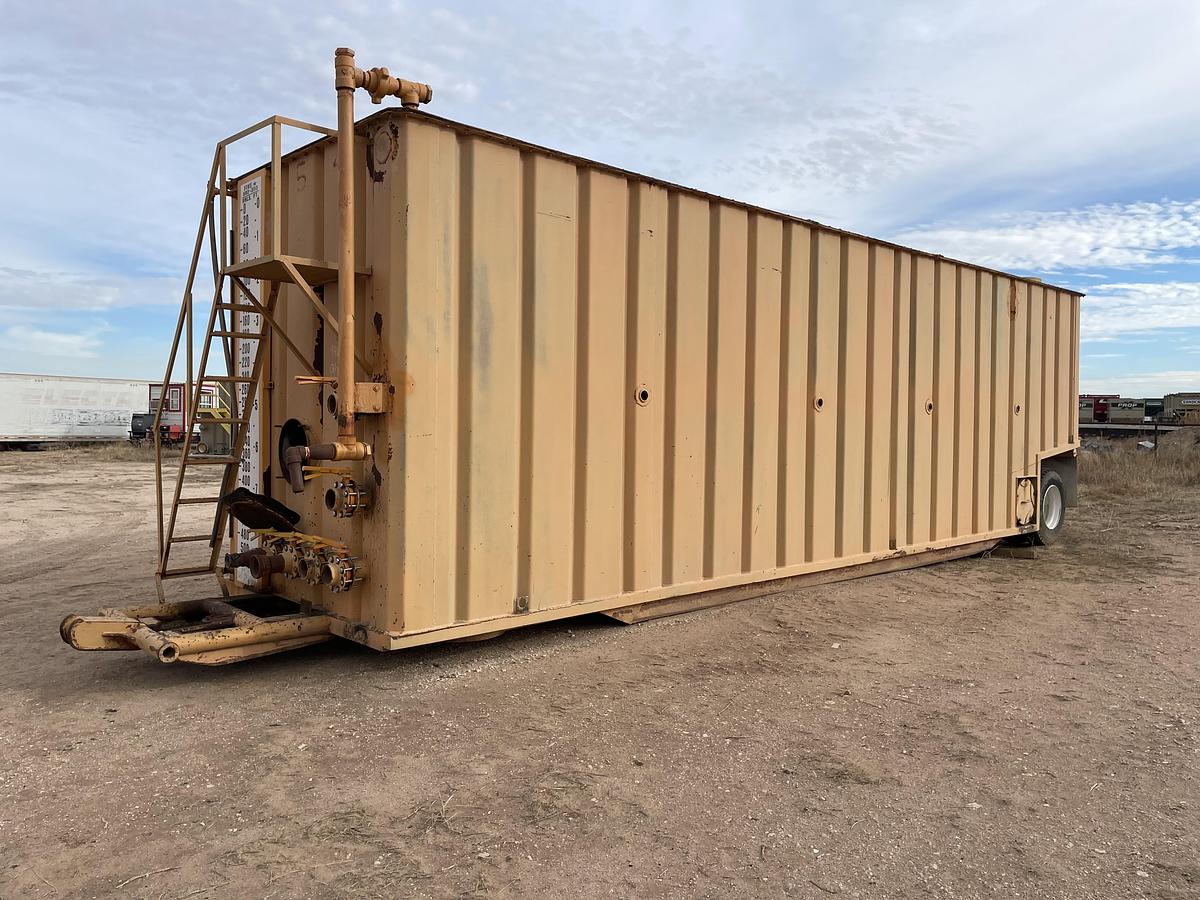 Used 500BBL Frac Tanks- 43x8.5x11, Corrugated Steel, V-bottom, Used Basic Refurb