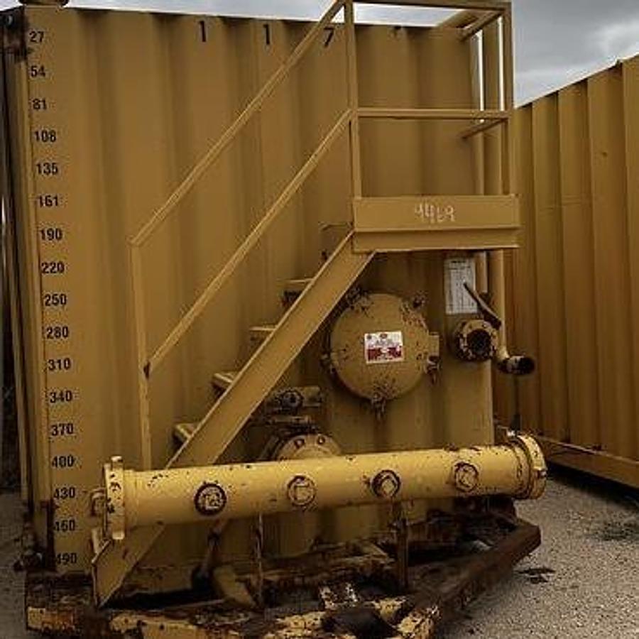 Used Wichita 500bbl Frac Tanks- Bulk Fluid Storage - 43x8.5x11, Corrugated Steel, V-bottom, Used Basic Refurb (2010)
