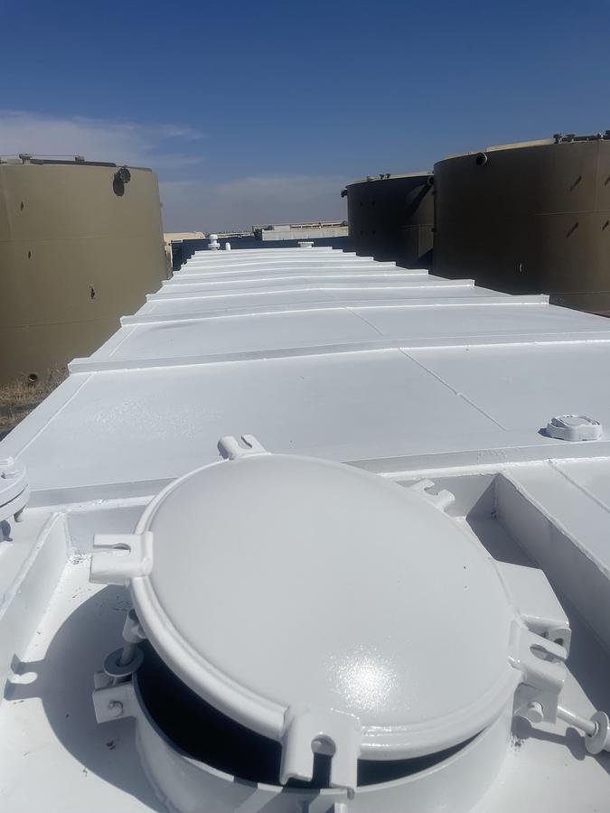 Refurbished  500BBL Frac Tanks- 43x8.5x11, Corrugated Steel, V-bottom, Full Refurb