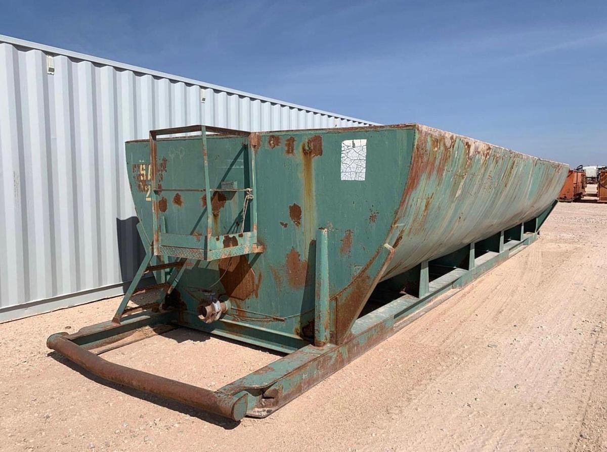 Used 500BBL Open Top Tanks – Skidded, Round Bottom, Used Basic Refurb