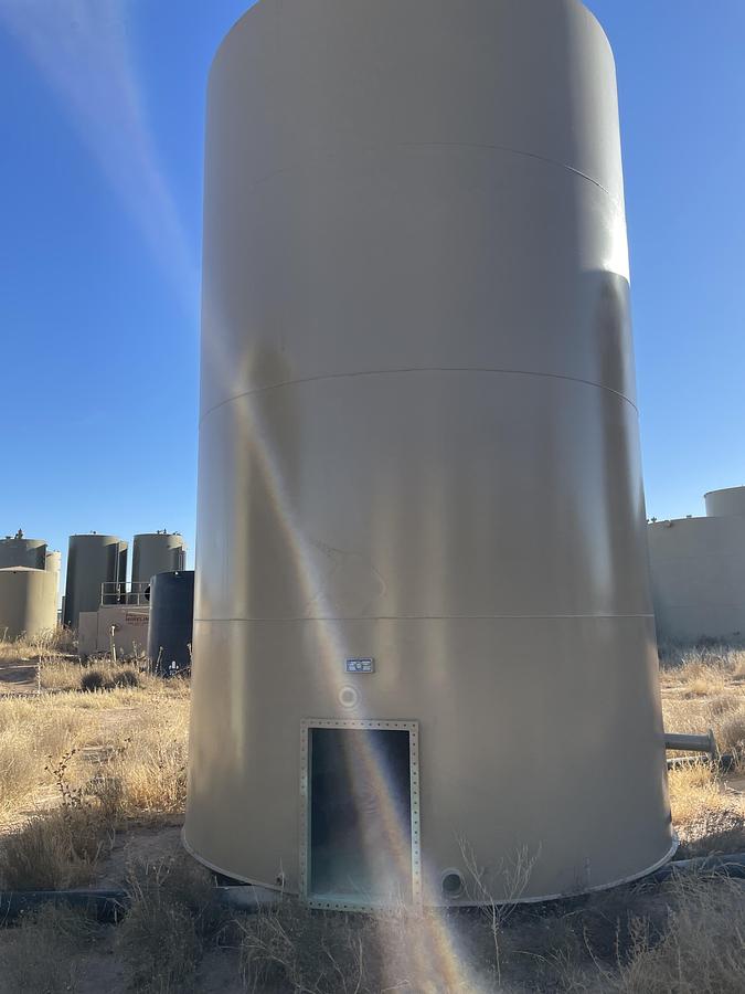 Used 2013 Permian Tank 400BBL Vertical Storage Tank - 12’ x 20’, Carbon Steel, Flat Bottom, Used Basic Refurb