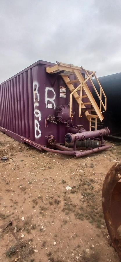 Used 500BBL Frac Tanks- 43x8.5x11, Corrugated Steel, V-bottom, Used Basic Refurb